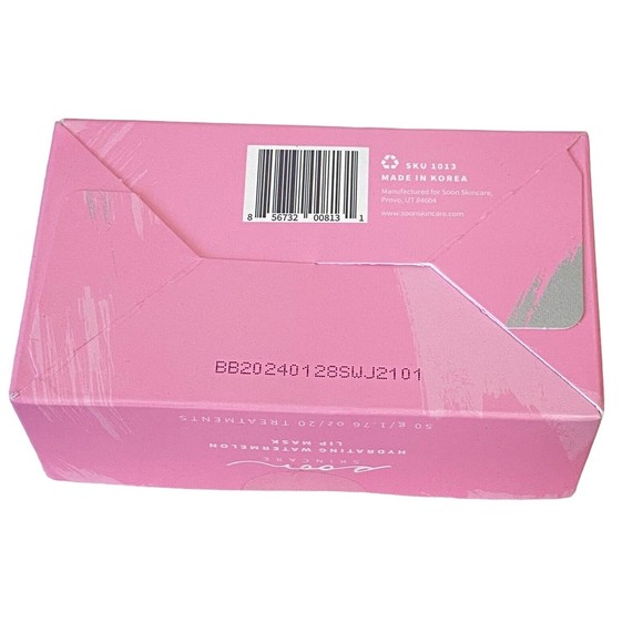soon Hydrating Watermelon Lip Mask Soften and Hydrate 20 Treatments Sealed - Picture 5 of 5